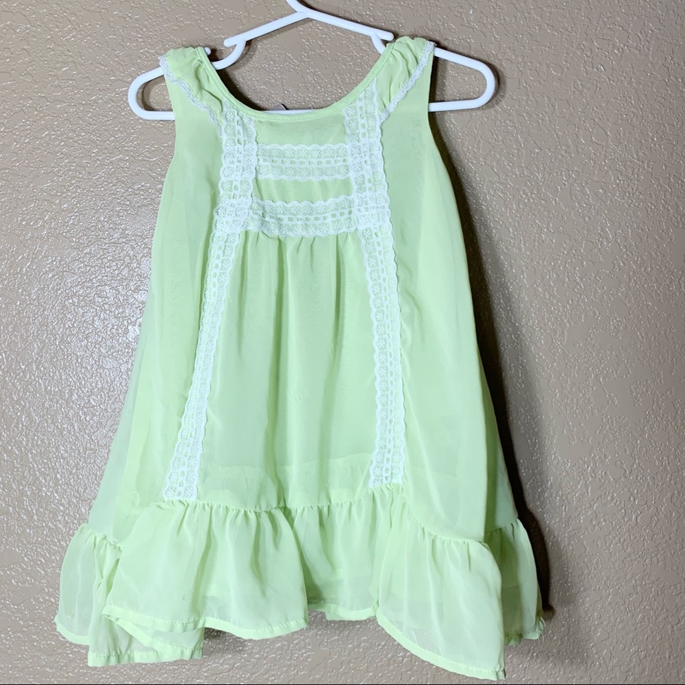 Eva Mendes Mini collection Lauren lime green dress